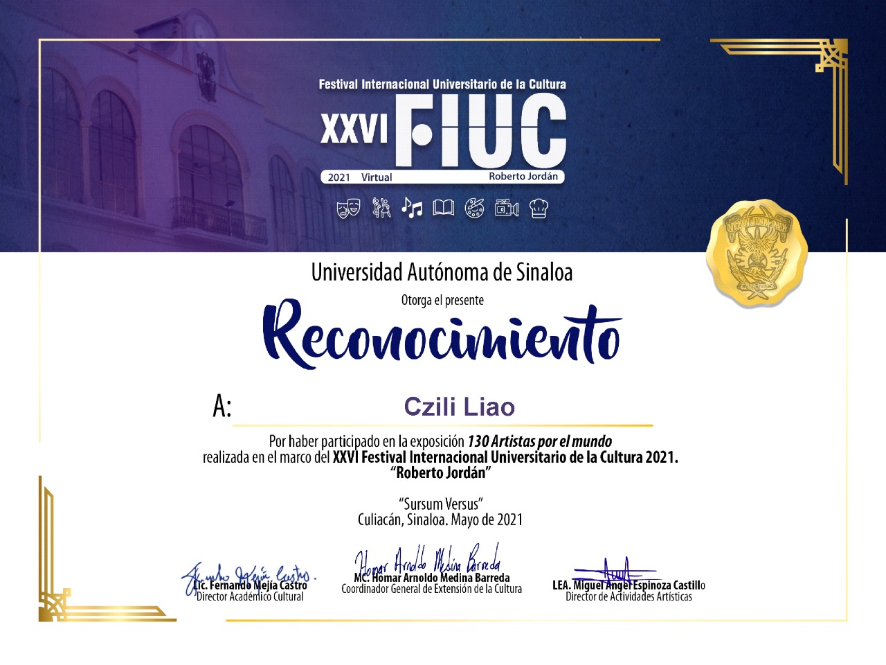 130 artistas por el mundo. XXVI FIUC